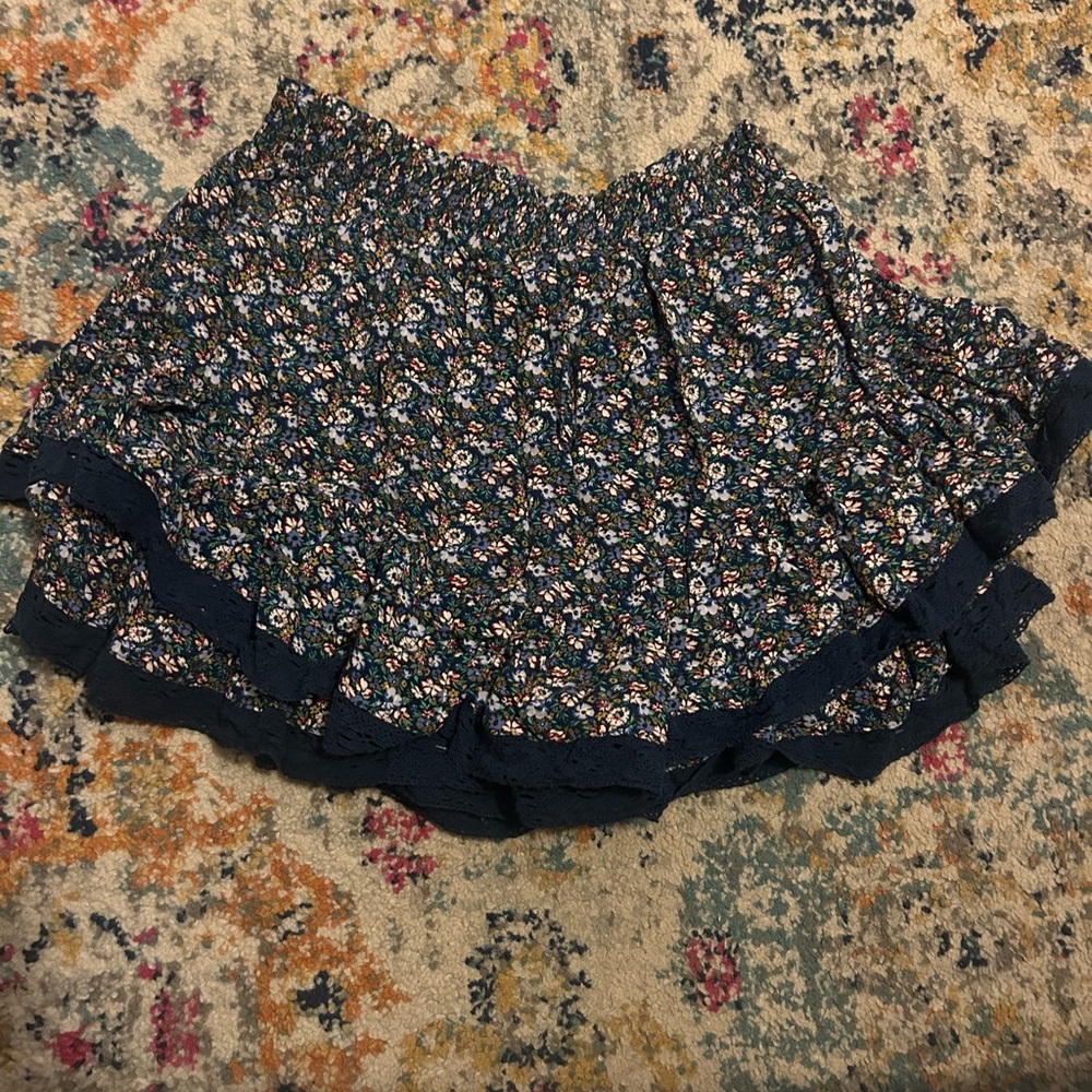 Aeropostale Blue Floral Patterned Garment